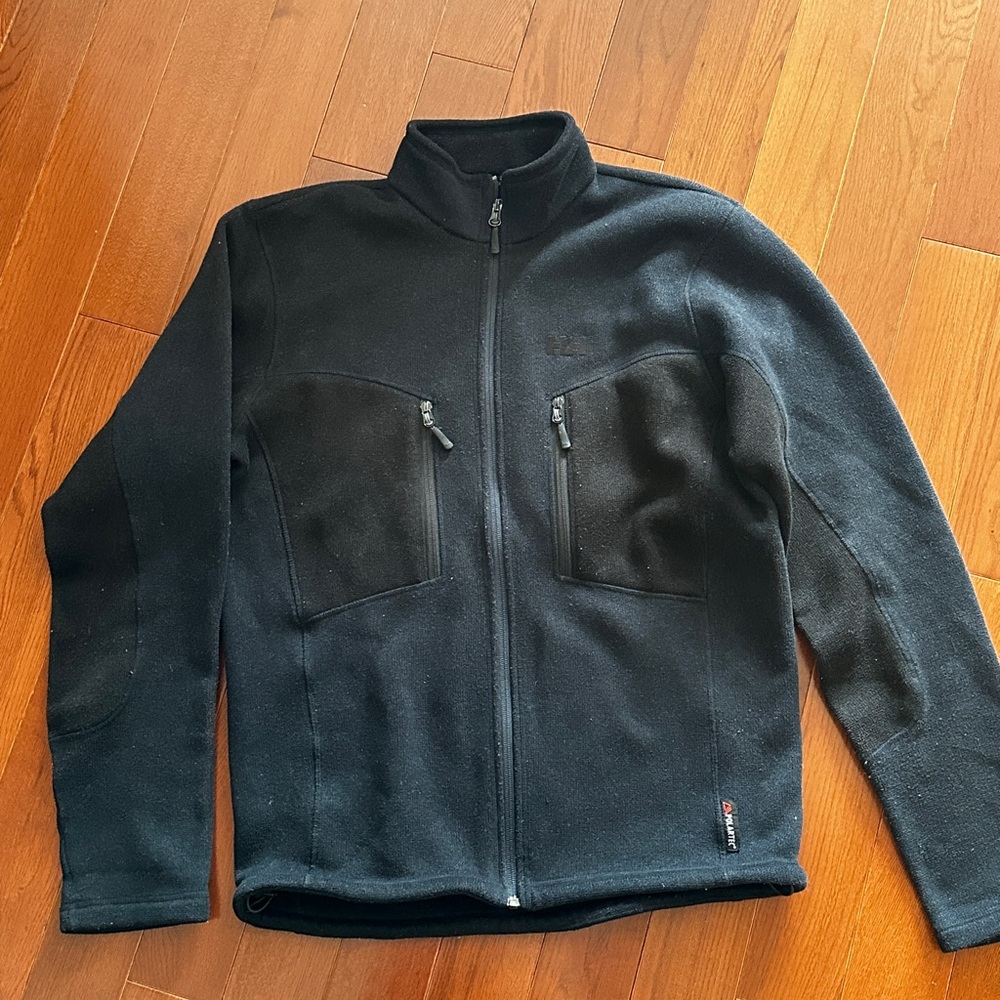 Helly Hansen men's navy Polartec fleece jacket large L